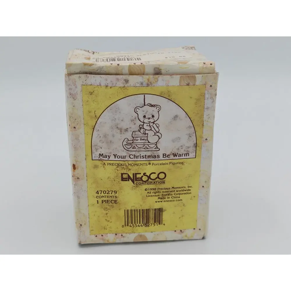 Precious Moments May Your Christmas Be Warm Figurine‎ Enesco 470279 1998